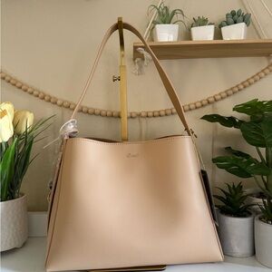 NWOT - Beige Shoulder Bag by CROSSI